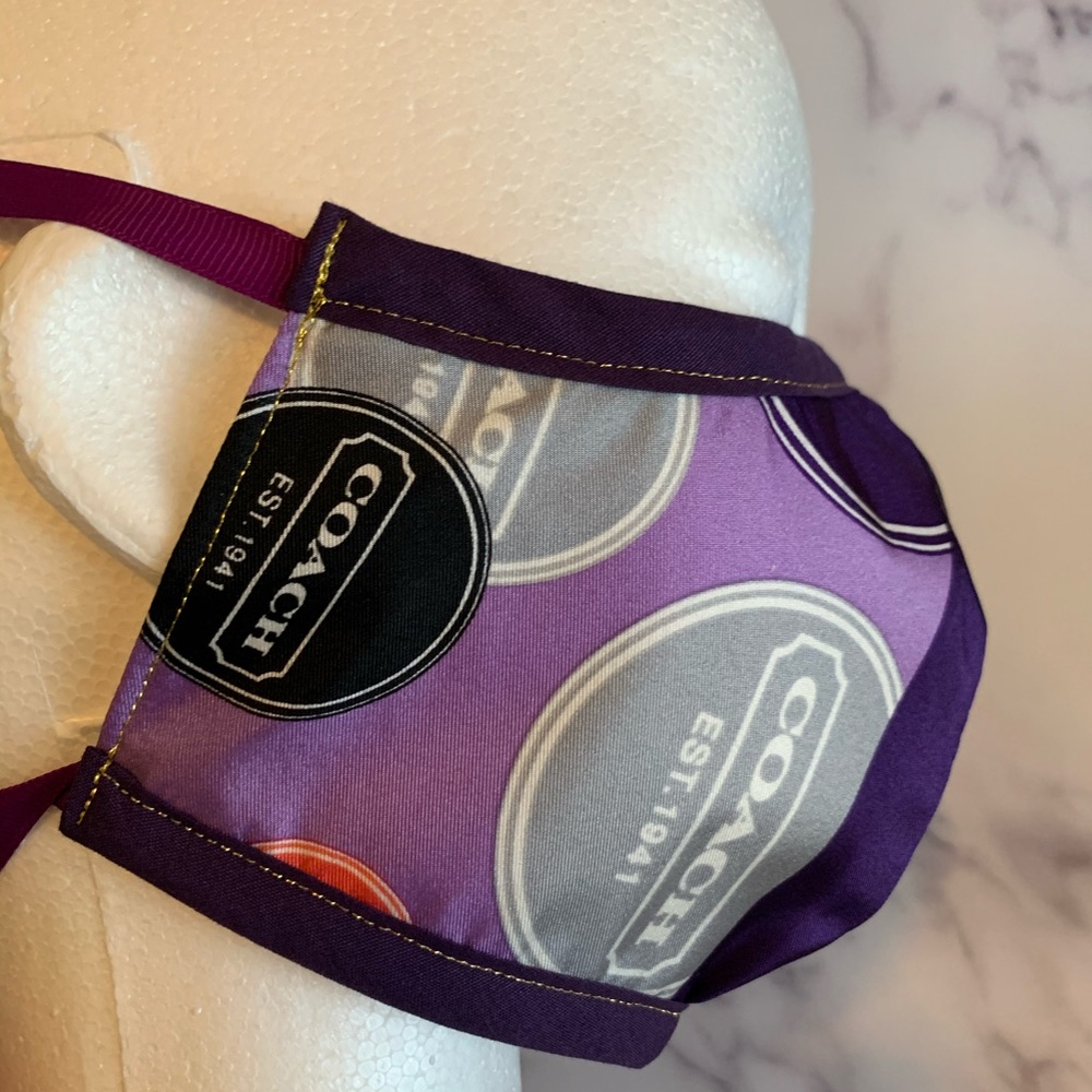 Coach Material Face Mask (Purple)